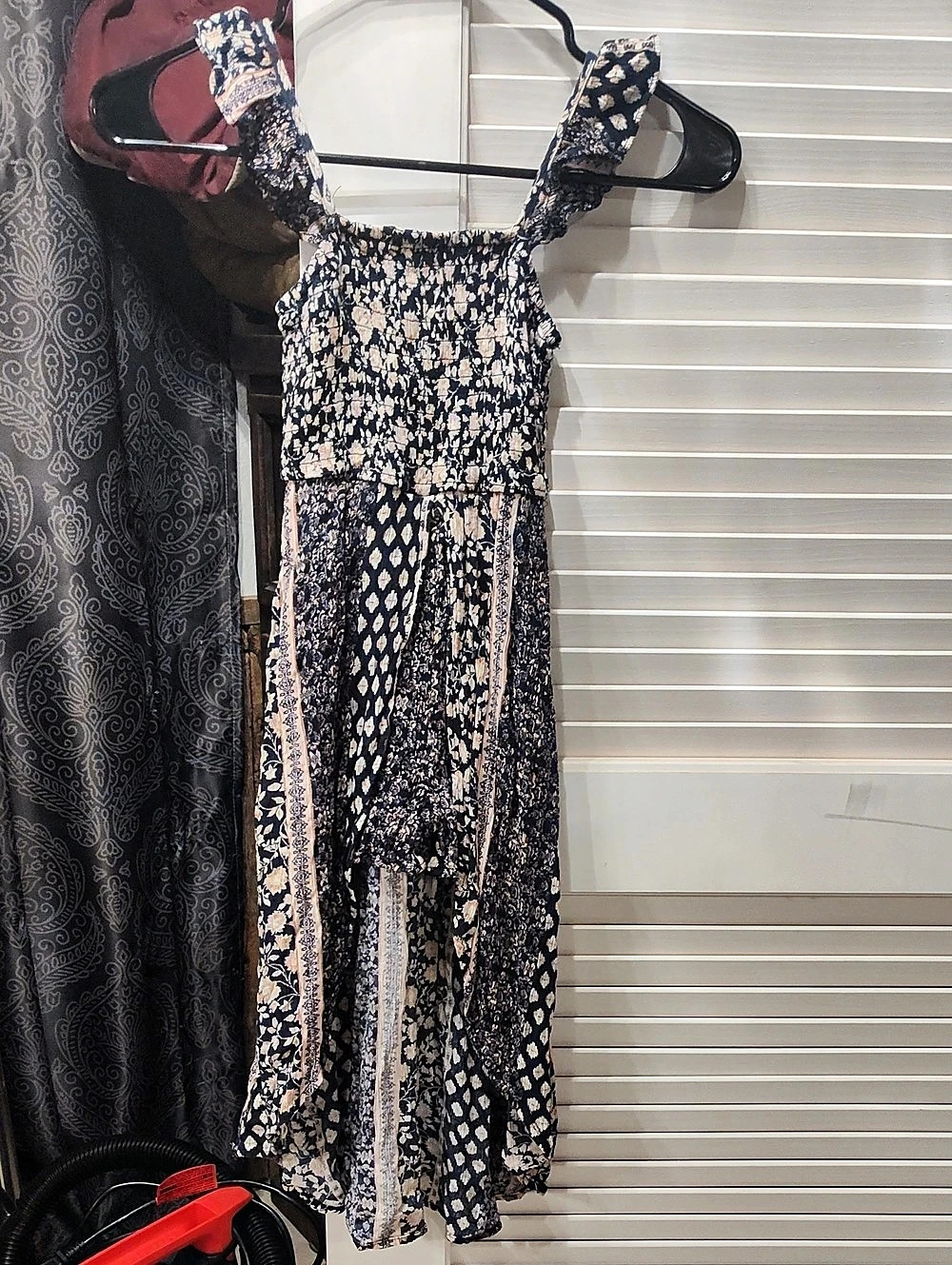 Roxy Floral Maxi Dress in Blue & Pink Size 6